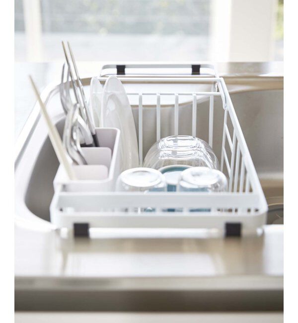 Lbc with Life「伸縮水切りワイヤーBK タワー」|食器・キッチングッズ|