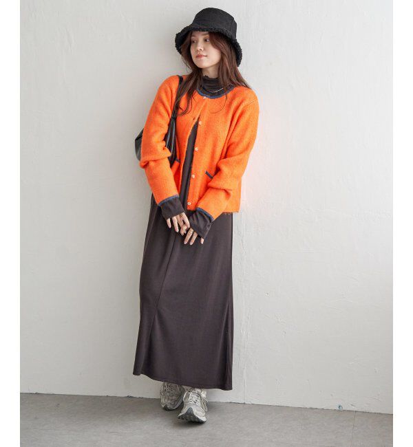 Lbc with Life「配色ポケットショートカーディガン」|カーディガン|