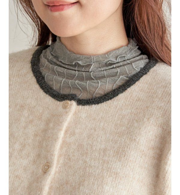 Lbc with Life「配色ポケットショートカーディガン」|カーディガン|