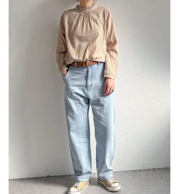 Lbc with Life「オーガニックコットン襟フリル2WAYブラウス」|シャツ・ブラウス|