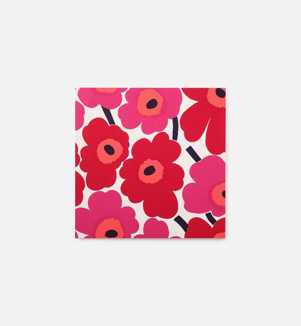 Marimekko「Pieni Unikko ファブリックボード 45&times;45cm」|その他|ホワイト&times;レッド