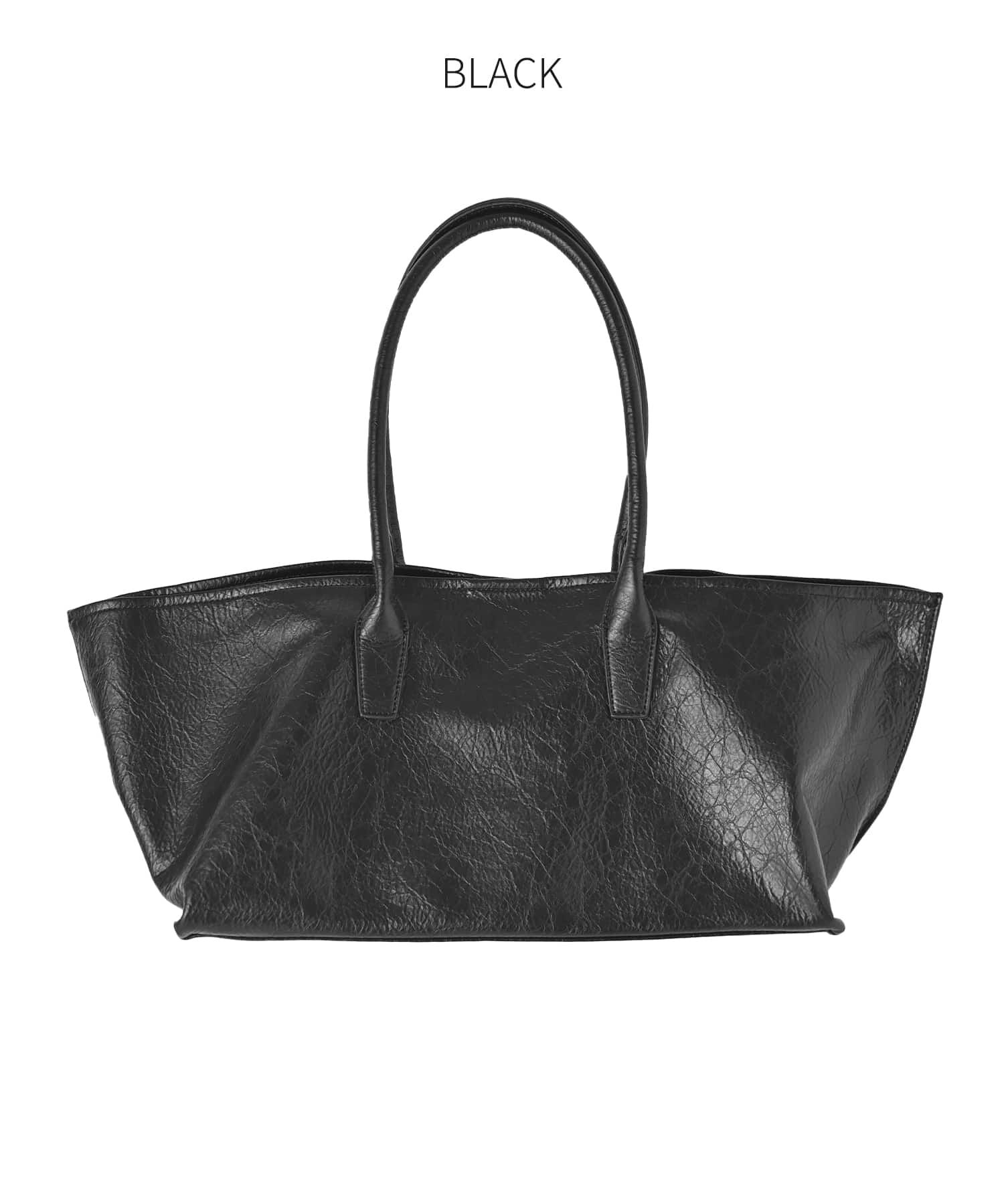 STYLE DELI「シボ加工横長フォルムトートバッグ」|トートバッグ|