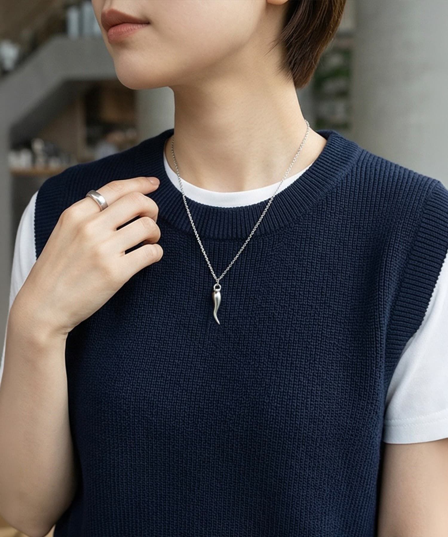 STYLE DELI「【DELI by】イタリアンホーン・ペッパーペンダントネックレス」|ネックレス|