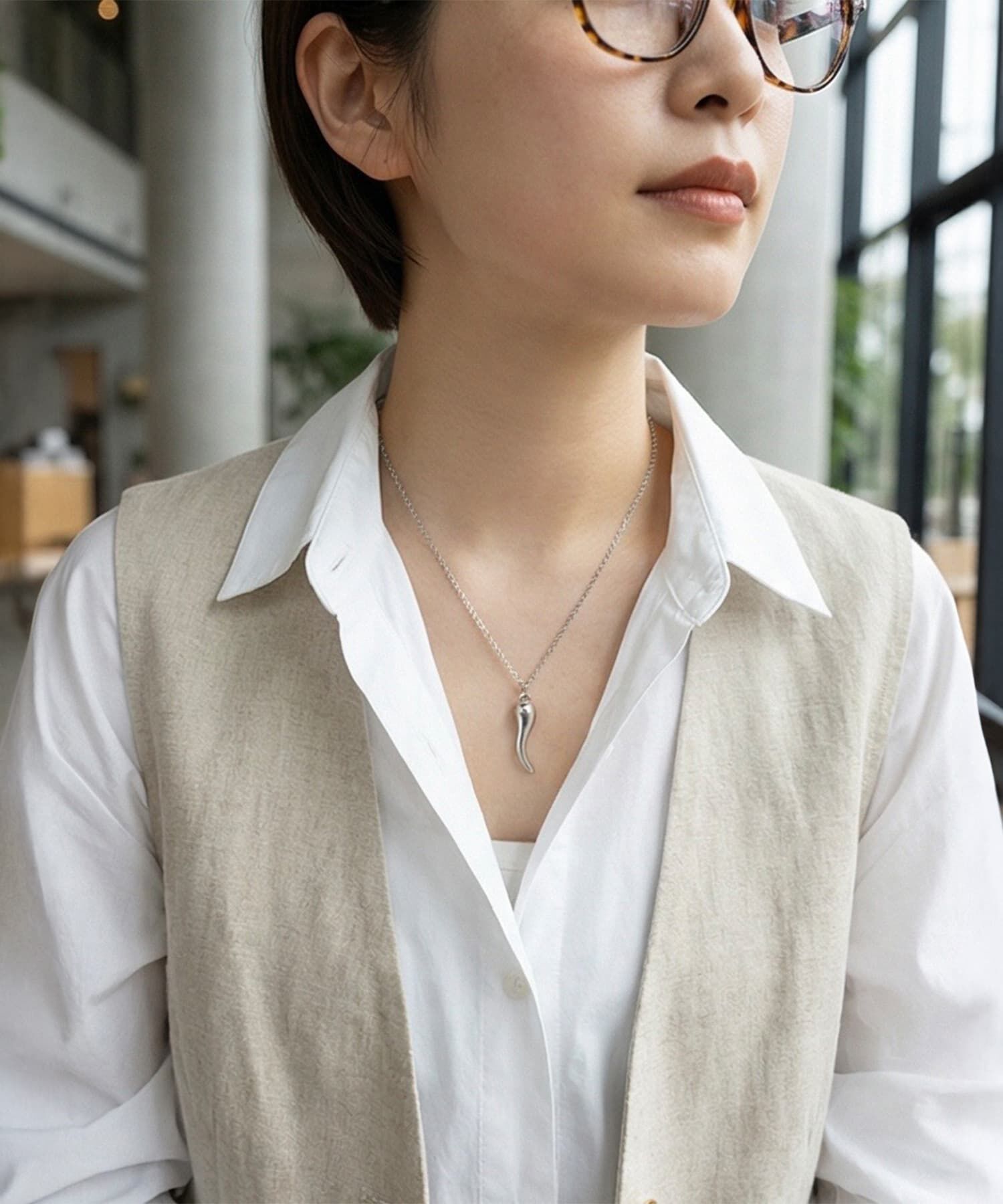 STYLE DELI「【DELI by】イタリアンホーン・ペッパーペンダントネックレス」|ネックレス|