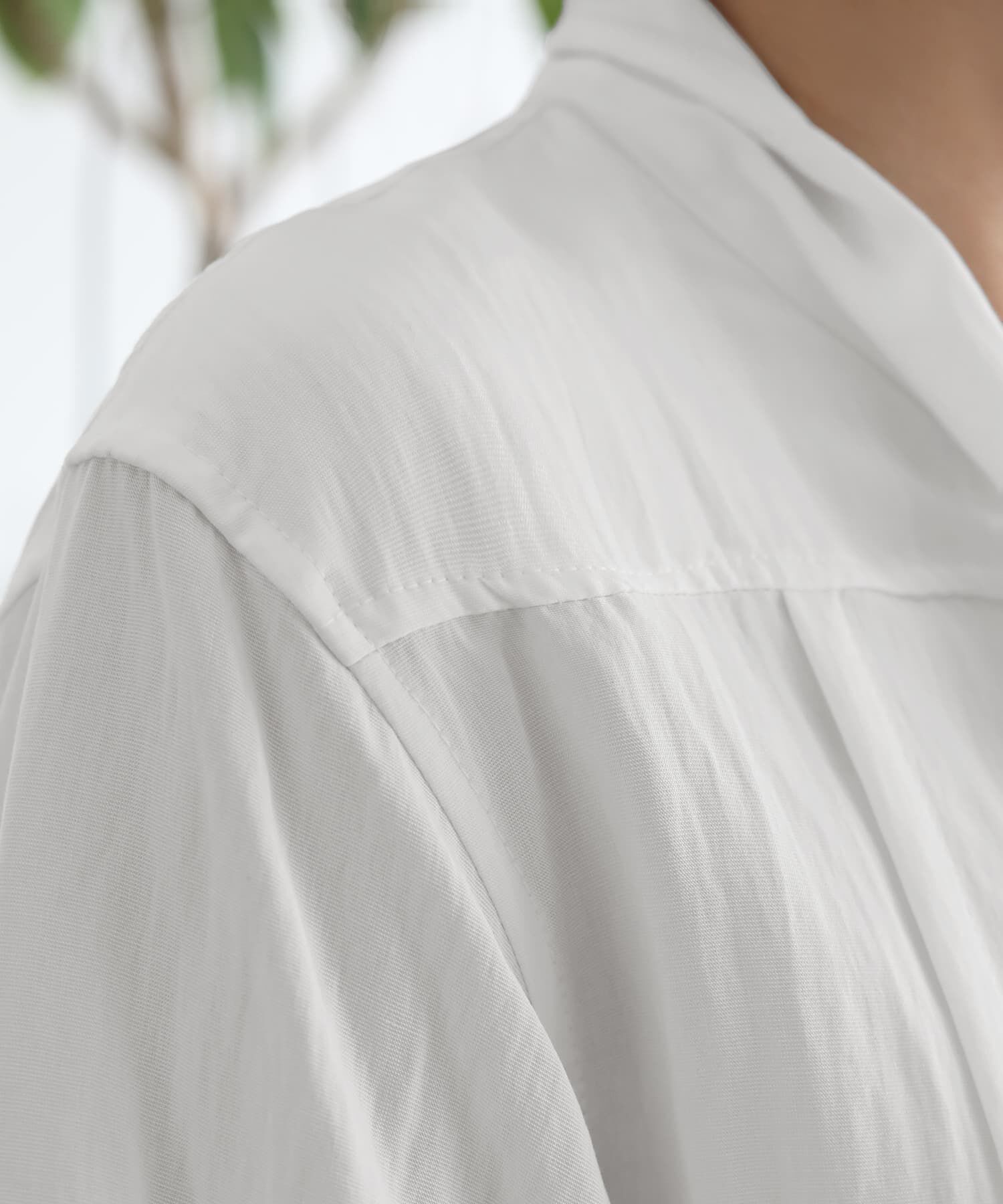 STYLE DELI「【LUXE】ニュアンス生地のタックボウタイブラウス」|シャツ・ブラウス|