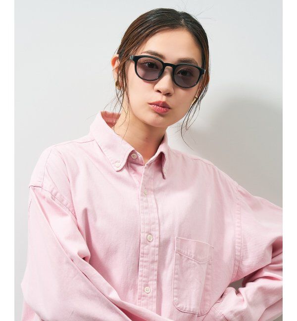  「ウェリントン型 花粉/飛沫対策 サングラス  (Zoff PROTECT 2WAY)  花粉メガネ メガネ 紫外線防止 UVカット」|サングラス|ブラック