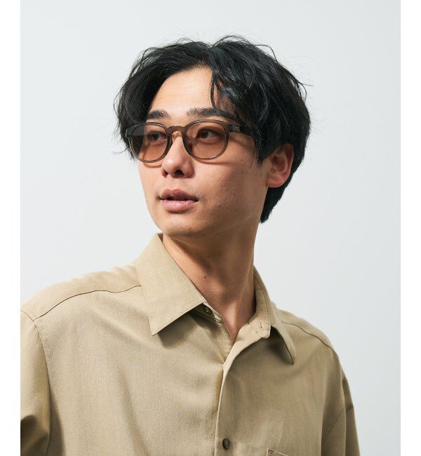  「ウェリントン型 花粉/飛沫対策 サングラス  (Zoff PROTECT 2WAY)  花粉メガネ メガネ 紫外線防止 UVカット」|サングラス|