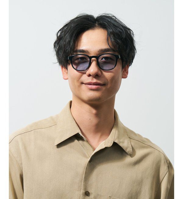  「ウェリントン型 花粉/飛沫対策 サングラス  (Zoff PROTECT 2WAY)  花粉メガネ メガネ 紫外線防止 UVカット」|サングラス|