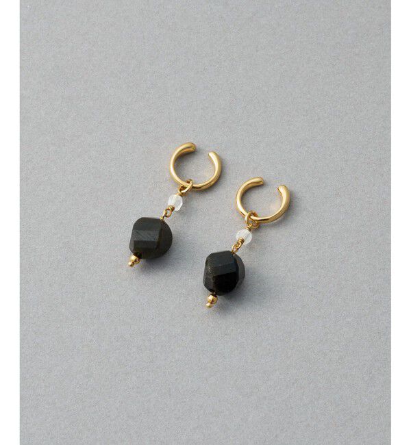 ete「ナチュラルストーン ツイストカット イヤリング」|イヤリング|