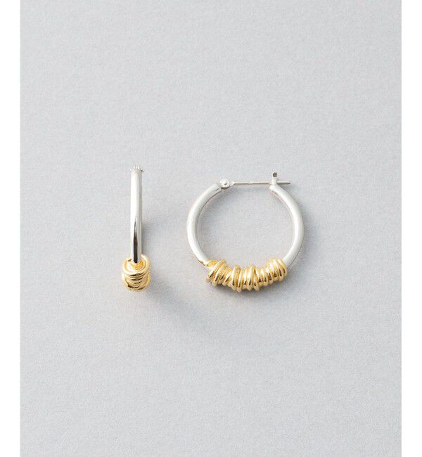 Jouete「フープピアス コイル コンビカラー」|ピアス|ゴールド系その他