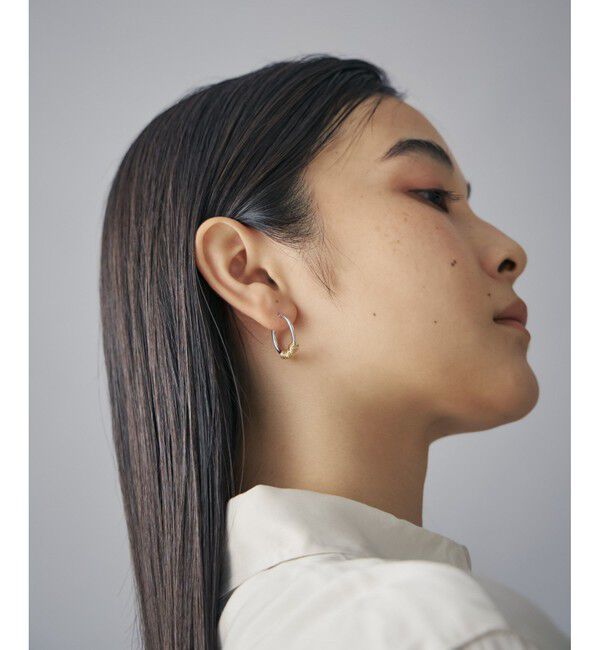 Jouete「フープピアス コイル コンビカラー」|ピアス|