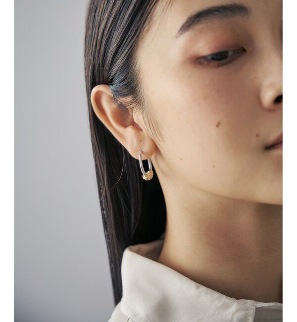 Jouete「フープピアス コイル コンビカラー」|ピアス|