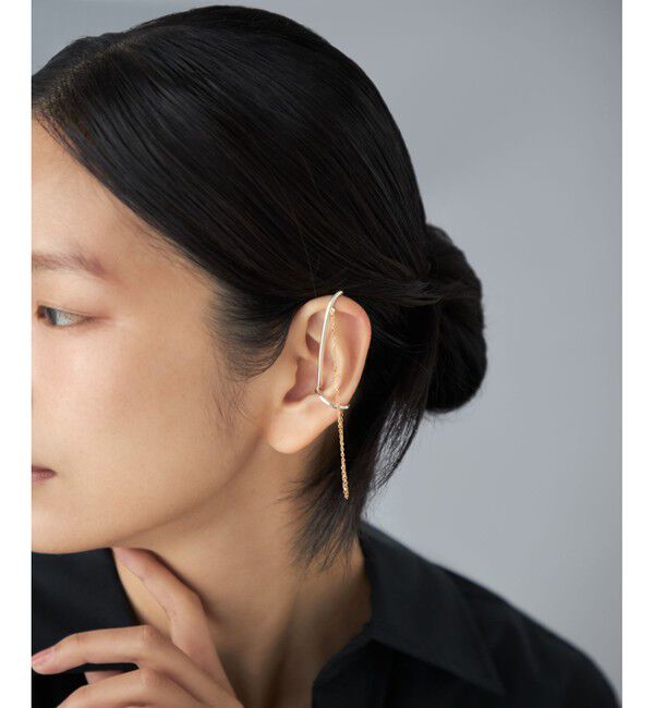 Jouete「[トーンカフス] チェーン コンビカラー」|イヤーカフ|