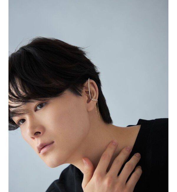 Jouete「[トーンカフス] チェーン コンビカラー」|イヤーカフ|