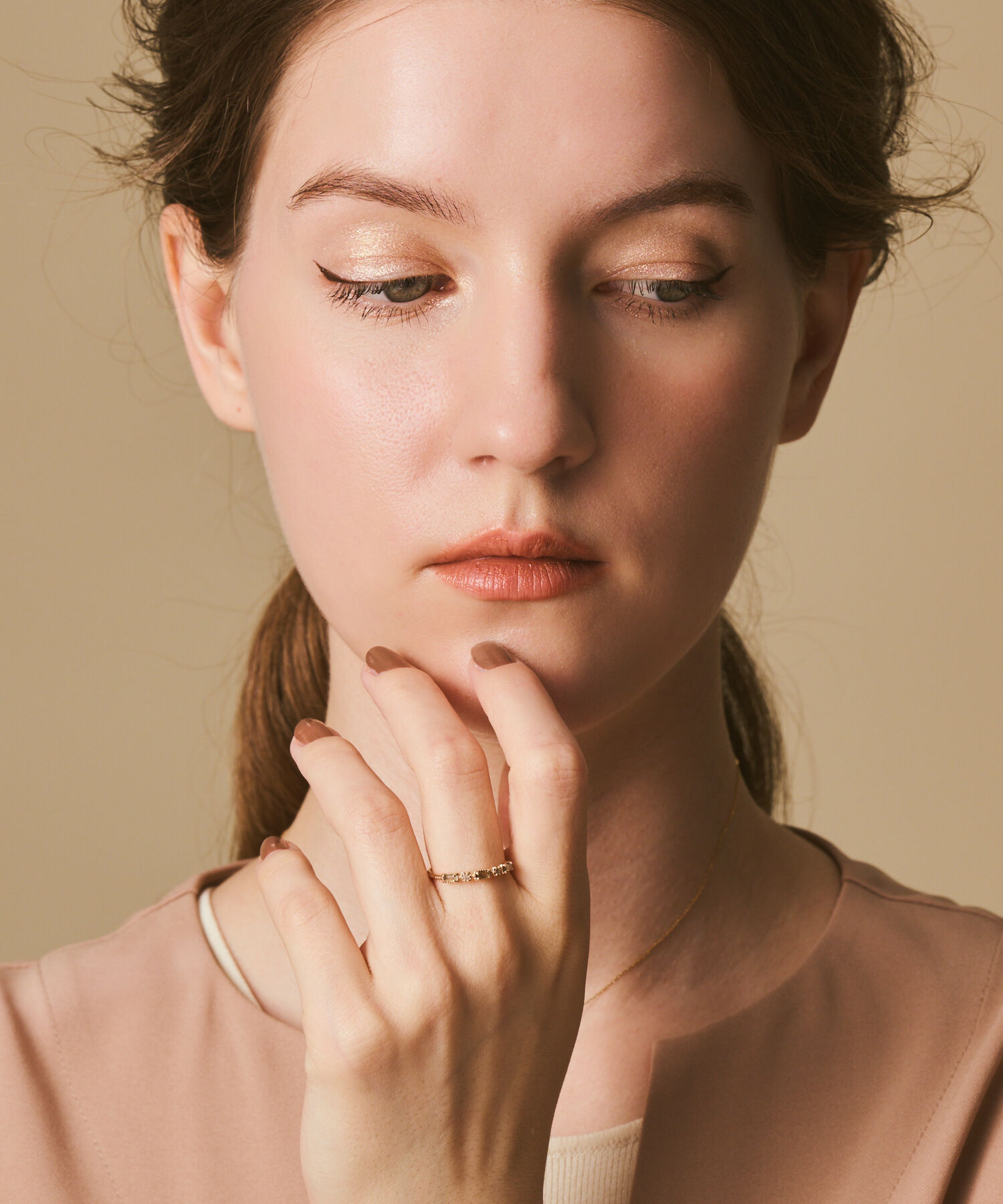 agete「K5ラブラドライトリング」|リング|