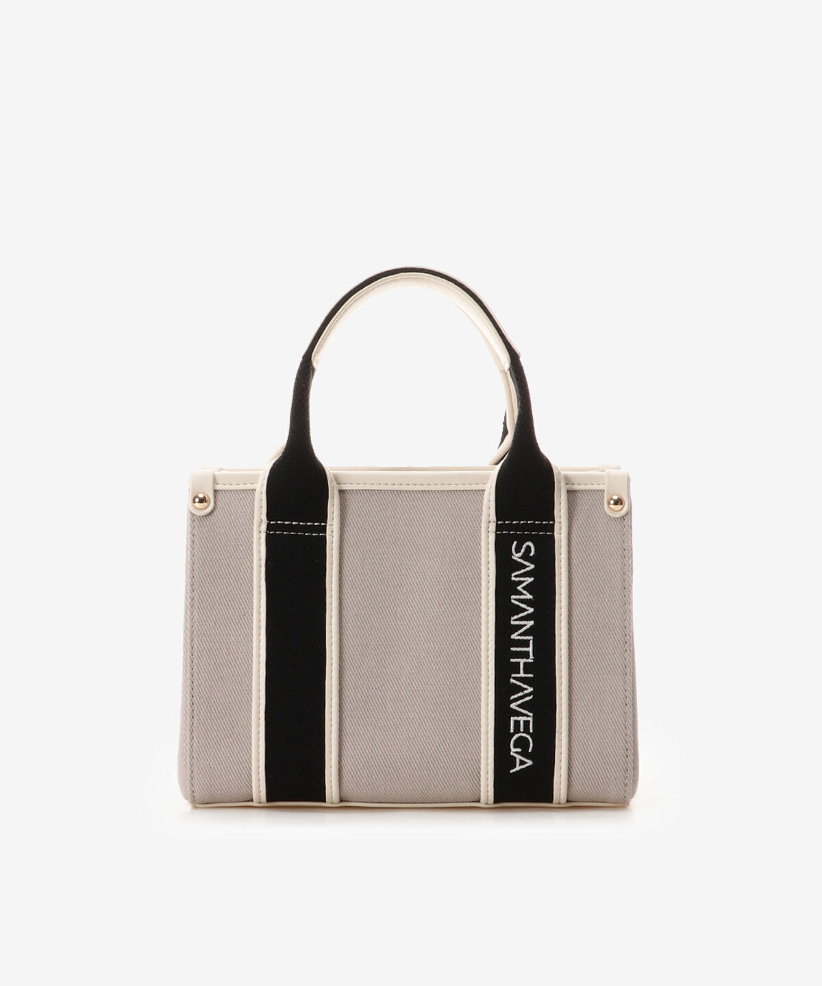 Samantha Vega「ロゴテープキャンバスショルダーバッグ（ミニ）」|ショルダー・メッセンジャー|グレー