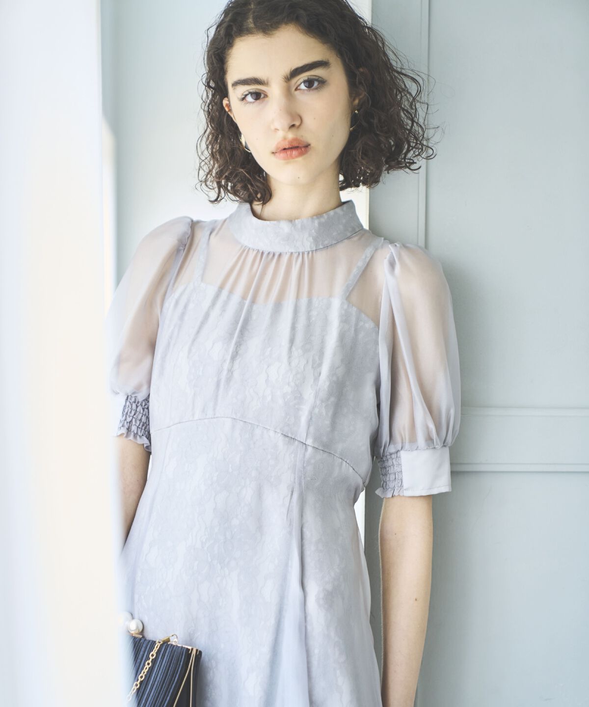 アンドクチュール「オーガンジー&times;レースドレス」|ドレス|