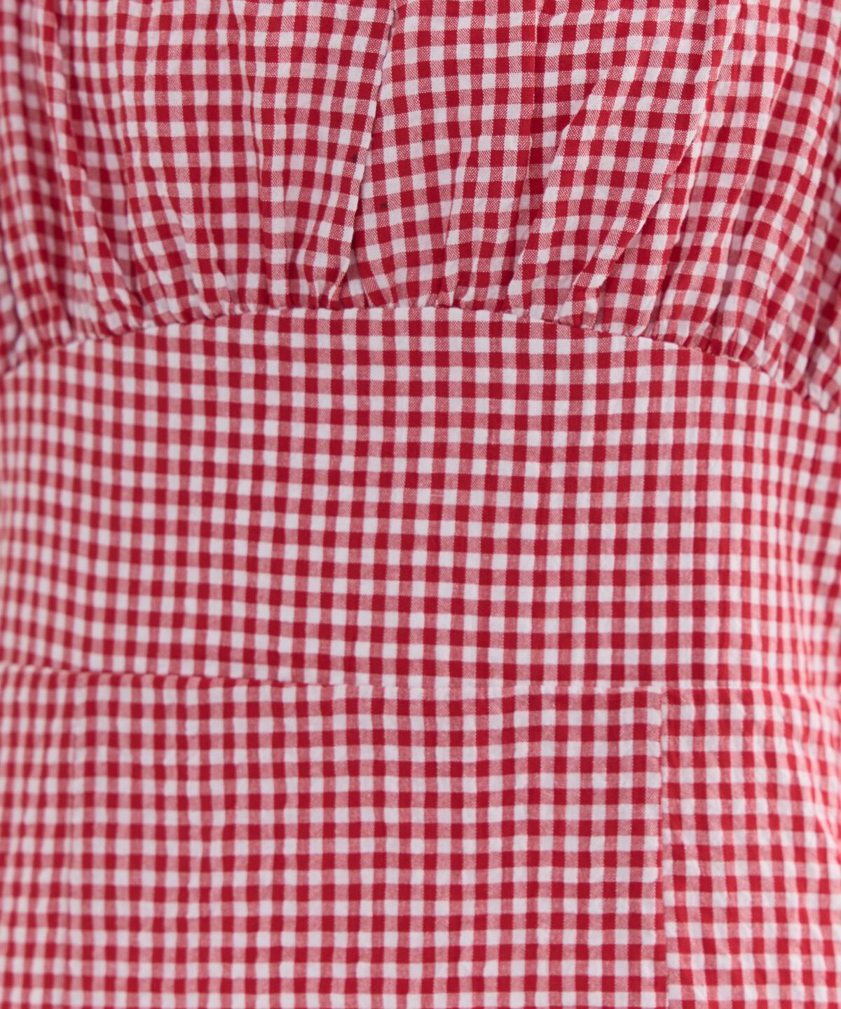 REDYAZEL「クロスリボンギンガムチェックマーメイドワンピース」|ワンピース|