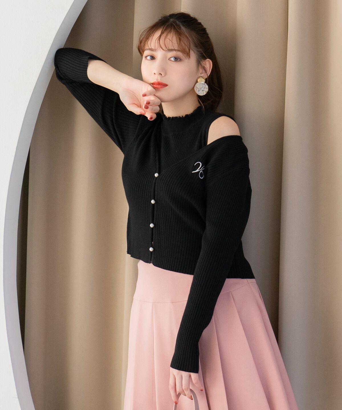 WILLSELECTION「ロゴ刺繍アンサンブル」|ニット・セーター|