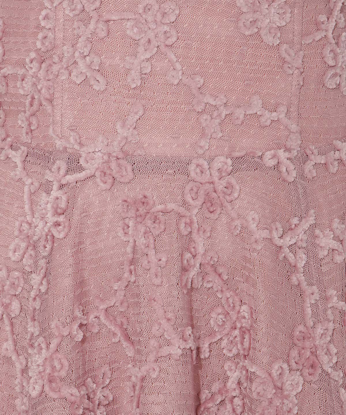 WILLSELECTION「起毛フラワーレーススカート」|フレア|