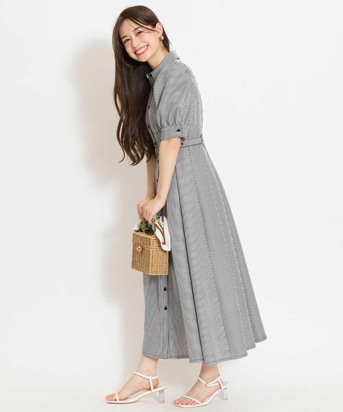 WILLSELECTION「ベルト付きタックスリーブフレアワンピース」|ワンピース|