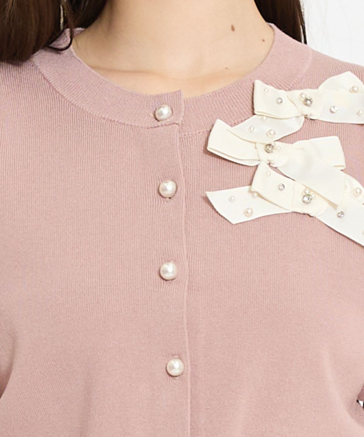 WILLSELECTION「リボンデコレーションカーディガン」|カーディガン|