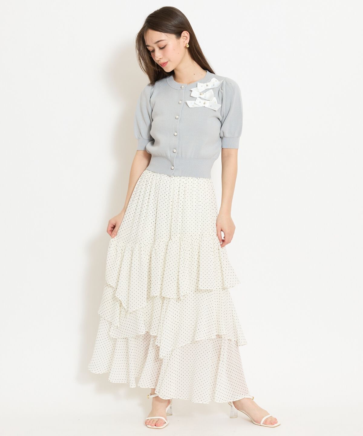 WILLSELECTION「リボンデコレーションカーディガン」|カーディガン|