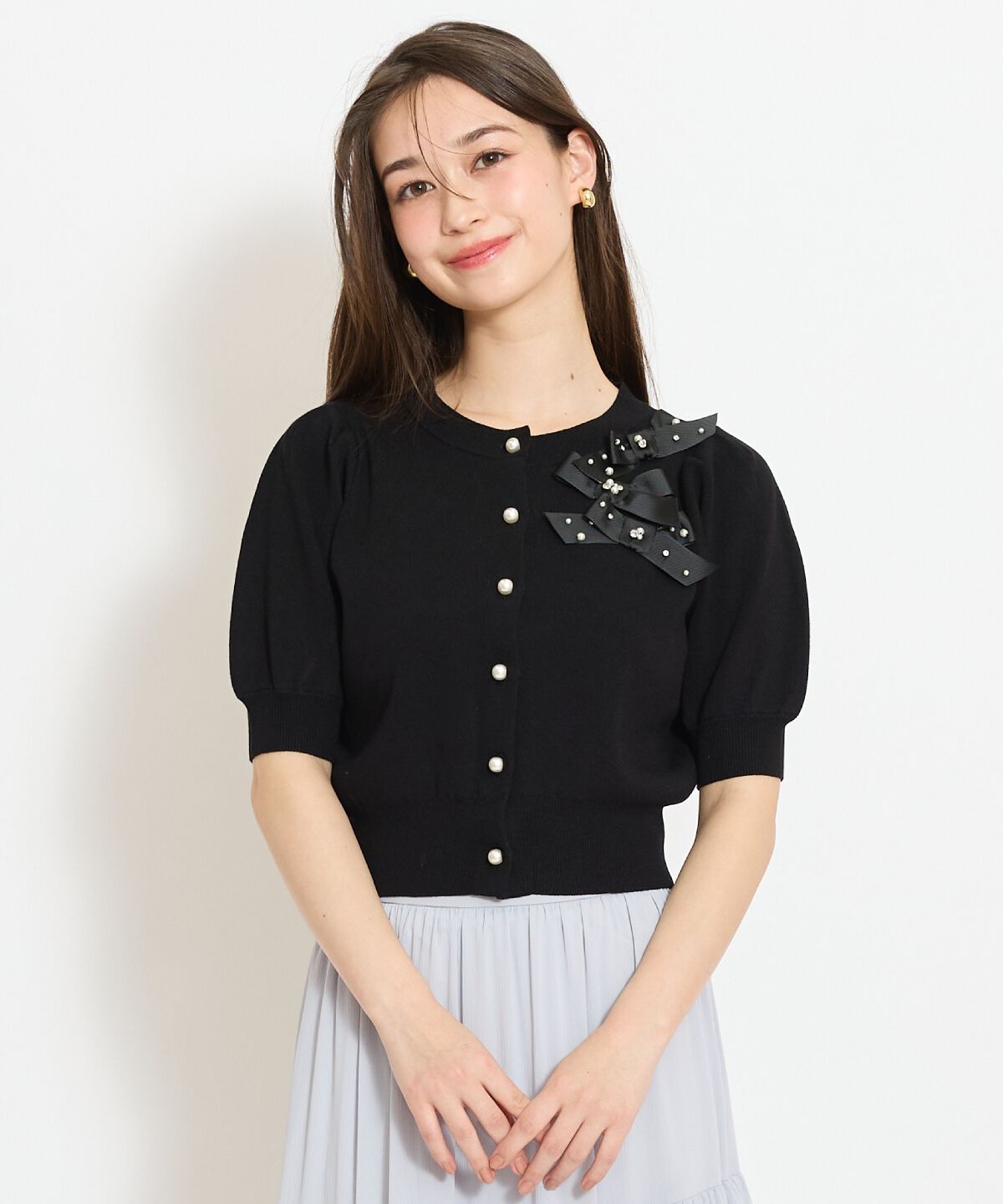 WILLSELECTION「リボンデコレーションカーディガン」|カーディガン|