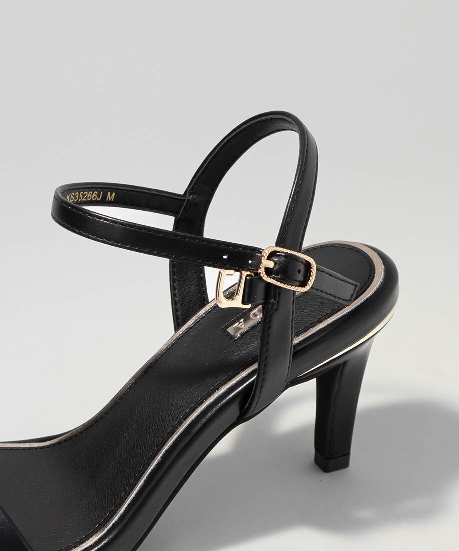  「メタリックラインストラップサンダル」|サンダル|