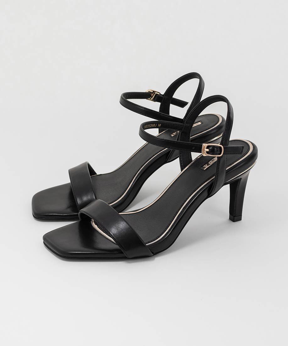  「メタリックラインストラップサンダル」|サンダル|