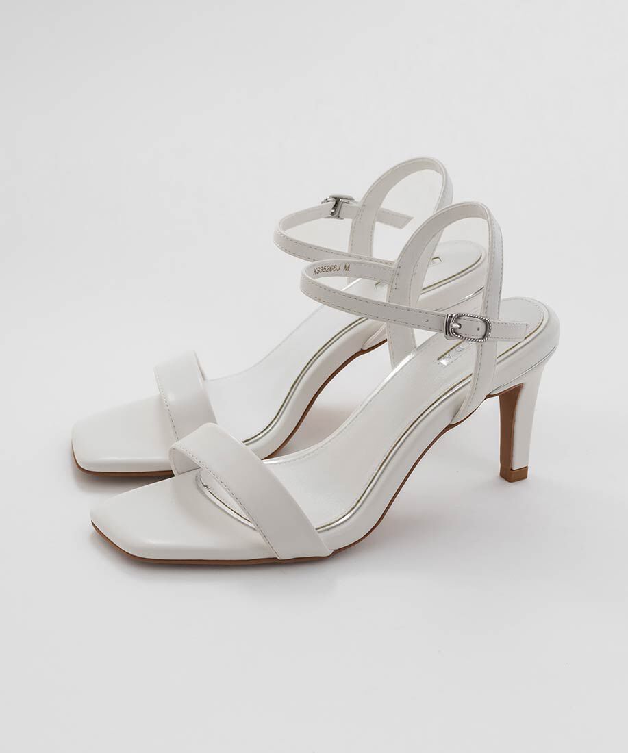  「メタリックラインストラップサンダル」|サンダル|