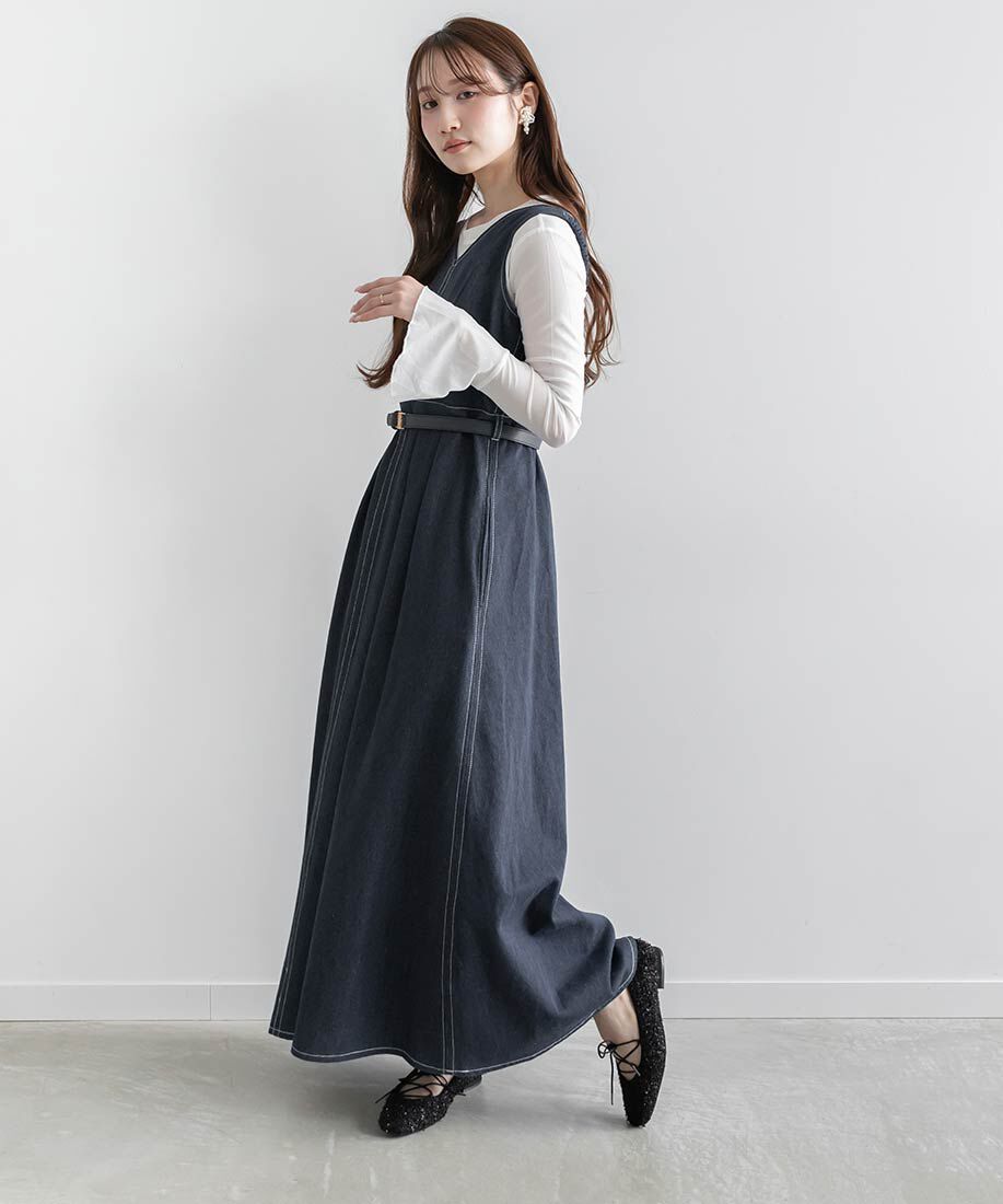  「レースアップフラットパンプス」|パンプス|