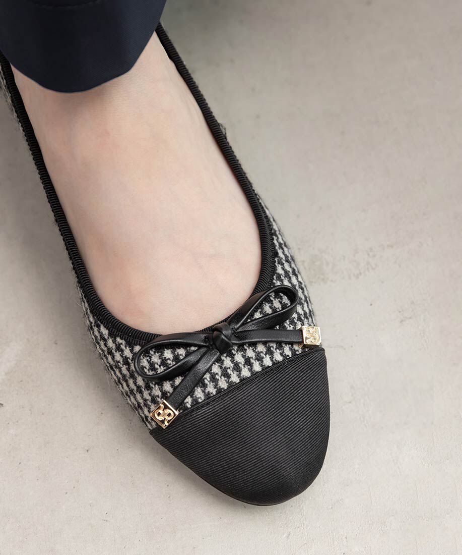  「コンビマテリアルラウンドトゥパンプス」|パンプス|