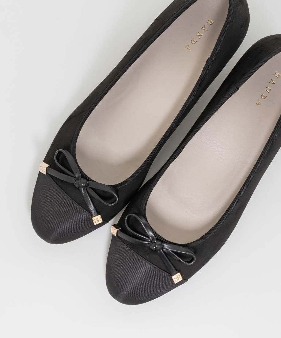  「コンビマテリアルラウンドトゥパンプス」|パンプス|