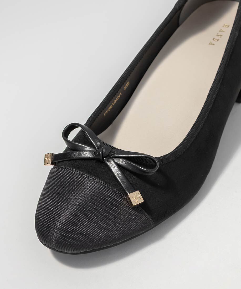  「コンビマテリアルラウンドトゥパンプス」|パンプス|