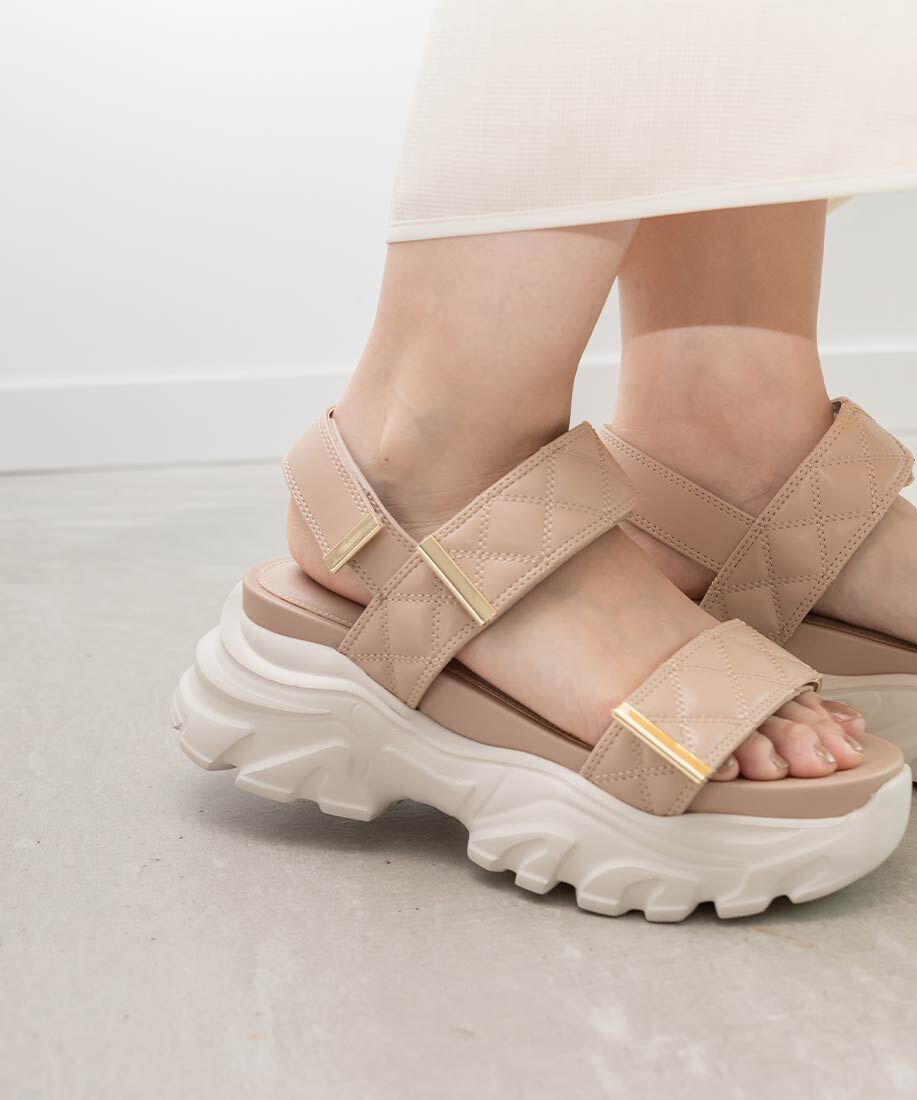  「キルティングスポーツサンダル」|サンダル|