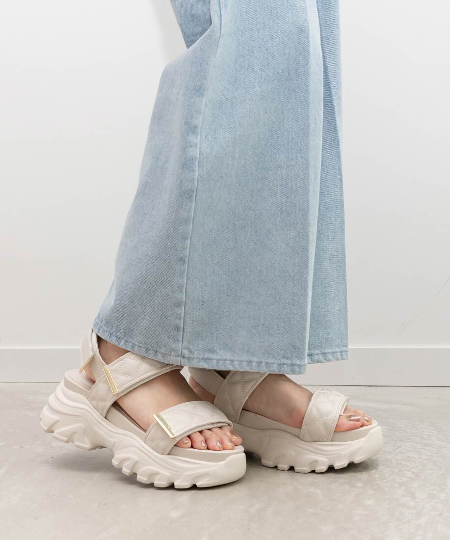  「キルティングスポーツサンダル」|サンダル|