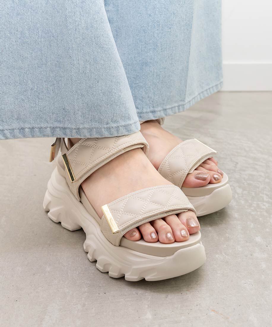  「キルティングスポーツサンダル」|サンダル|