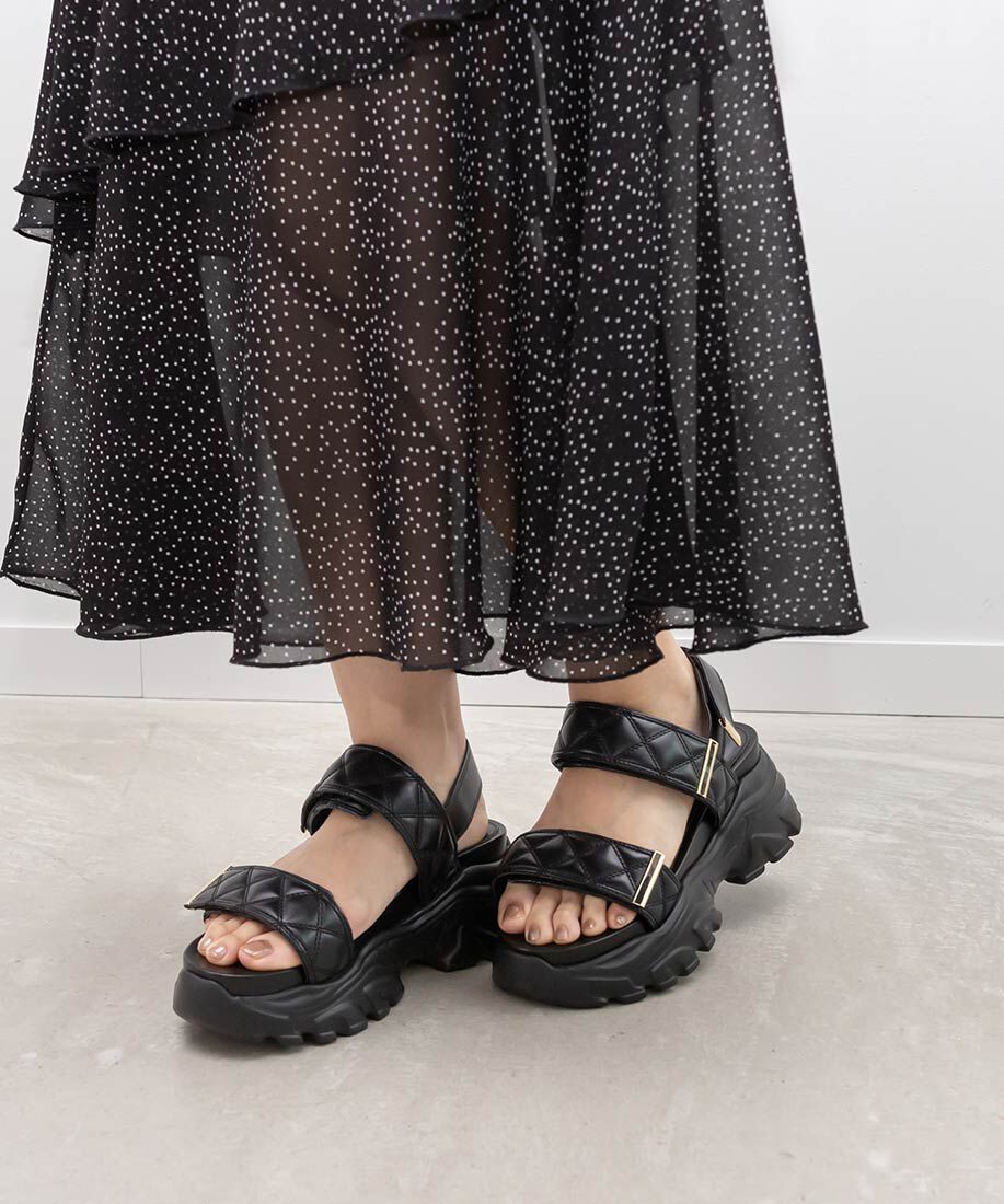  「キルティングスポーツサンダル」|サンダル|