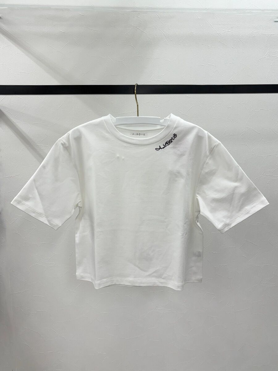 ALBOVE「ALBOVEネックロゴTシャツ」|Tシャツ・カットソー|