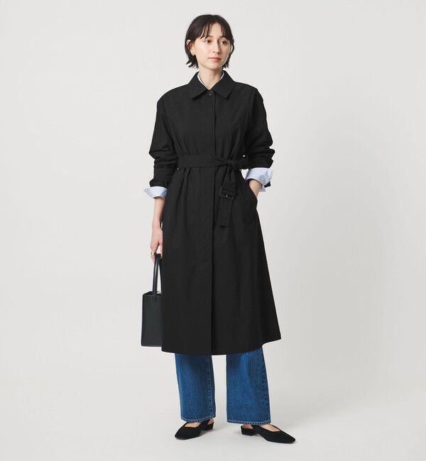 UNITED ARROWS「ステンカラーコート ‐はっ水‐」|ステンカラーコート|BLACK