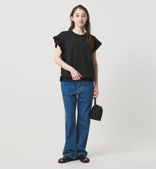 UNITED ARROWS「＜dahl&rsquo;ia＞フリルスリーブ スウェット」|スウェット・ジャージ|