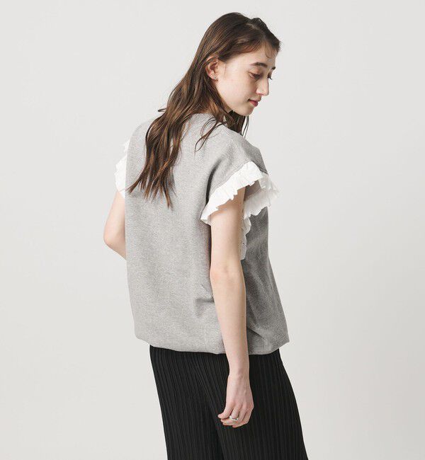 UNITED ARROWS「＜dahl&rsquo;ia＞フリルスリーブ スウェット」|スウェット・ジャージ|