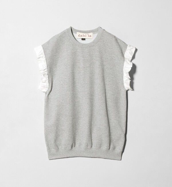 UNITED ARROWS「＜dahl&rsquo;ia＞フリルスリーブ スウェット」|スウェット・ジャージ|