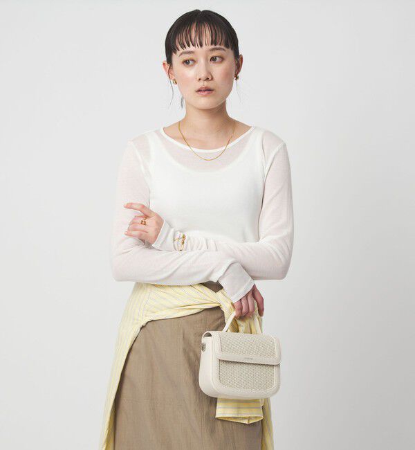 UNITED ARROWS green label relaxing「レディ シアー クルーネック カットソー」|Tシャツ・カットソー|