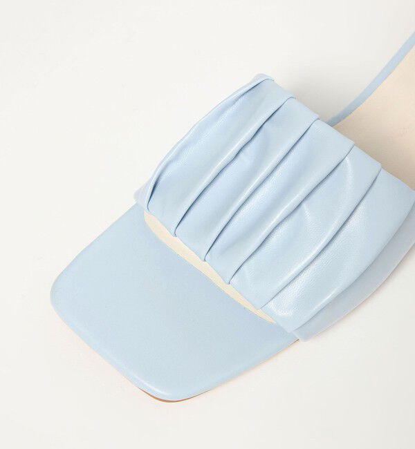 EMMEL REFINES「＜EMMEL REFINES＞EM ギャザー フラット サンダル」|サンダル|