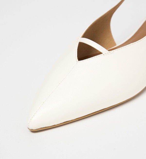 UNITED ARROWS green label relaxing「ポインテッド Vカットバー スリングバックシューズ / サンダル / パンプス」|パンプス|