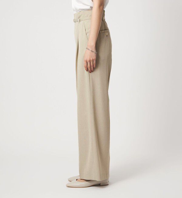 UNITED ARROWS green label relaxing「［size SHORT/TALLあり］サラフール ワイド パンツ ストレッチ 接触冷感 UVカット」|スラックス|