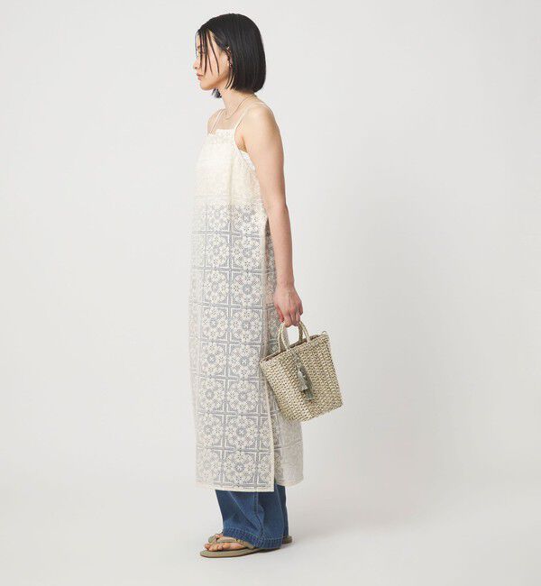 UNITED ARROWS green label relaxing「2WAY メタリック ペーパーカゴバッグ」|かごバッグ|