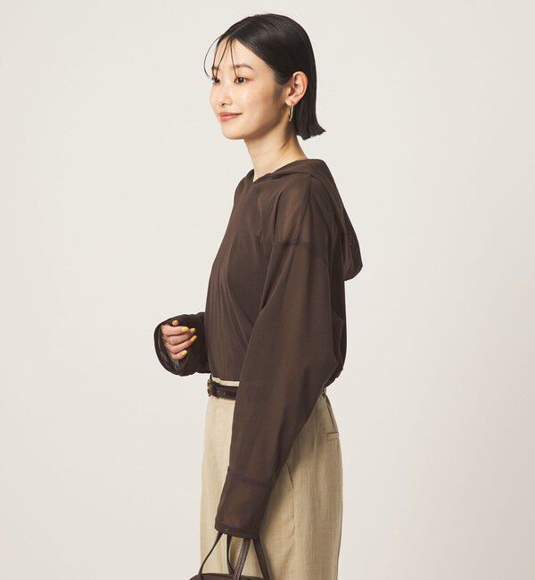 UNITED ARROWS green label relaxing「シアー フーディー プルオーバー カットソー」|Tシャツ・カットソー|